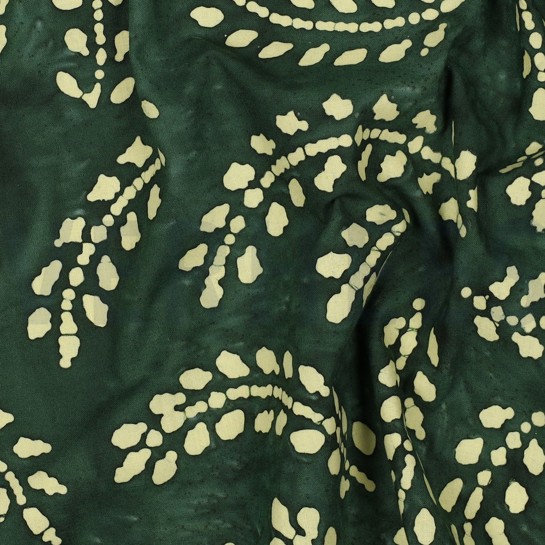 HANDCRAFTED BATIK COTTON GREEN #7