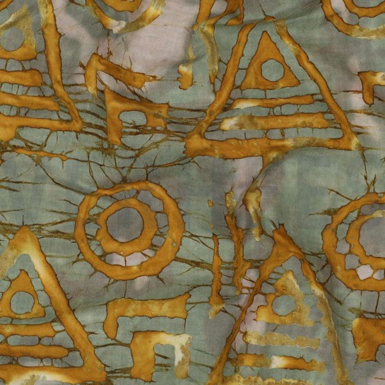 HANDCRAFTED BATIK COTTON OCHRE #7