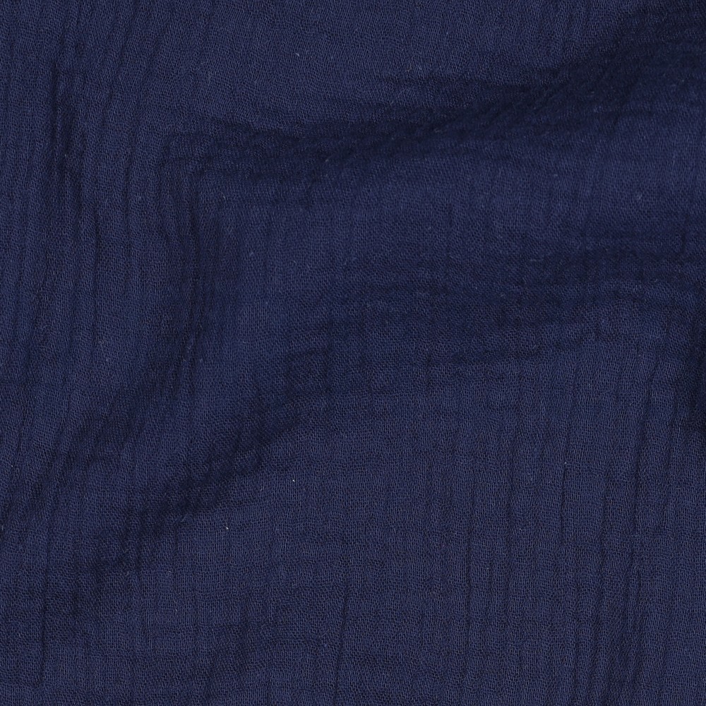 DOUBLE GAUZE GOTS MARINEBLAUW #7