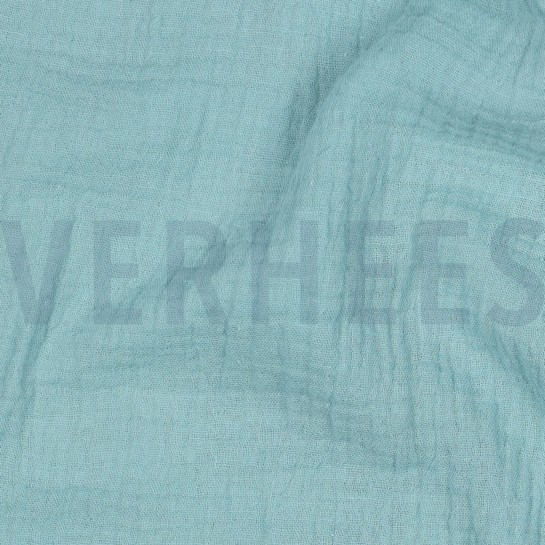 DOUBLE GAUZE GOTS TEAL #7