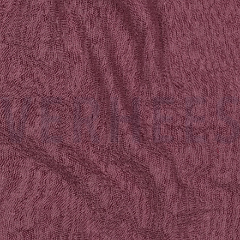 DOUBLE GAUZE GOTS AUBERGINE #7