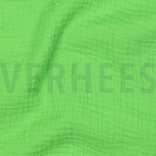 DOUBLE GAUZE GOTS GROEN NEON #7