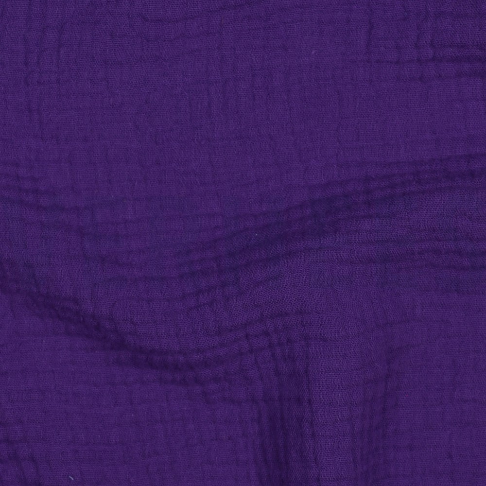 DOUBLE GAUZE GOTS VIOLET #7