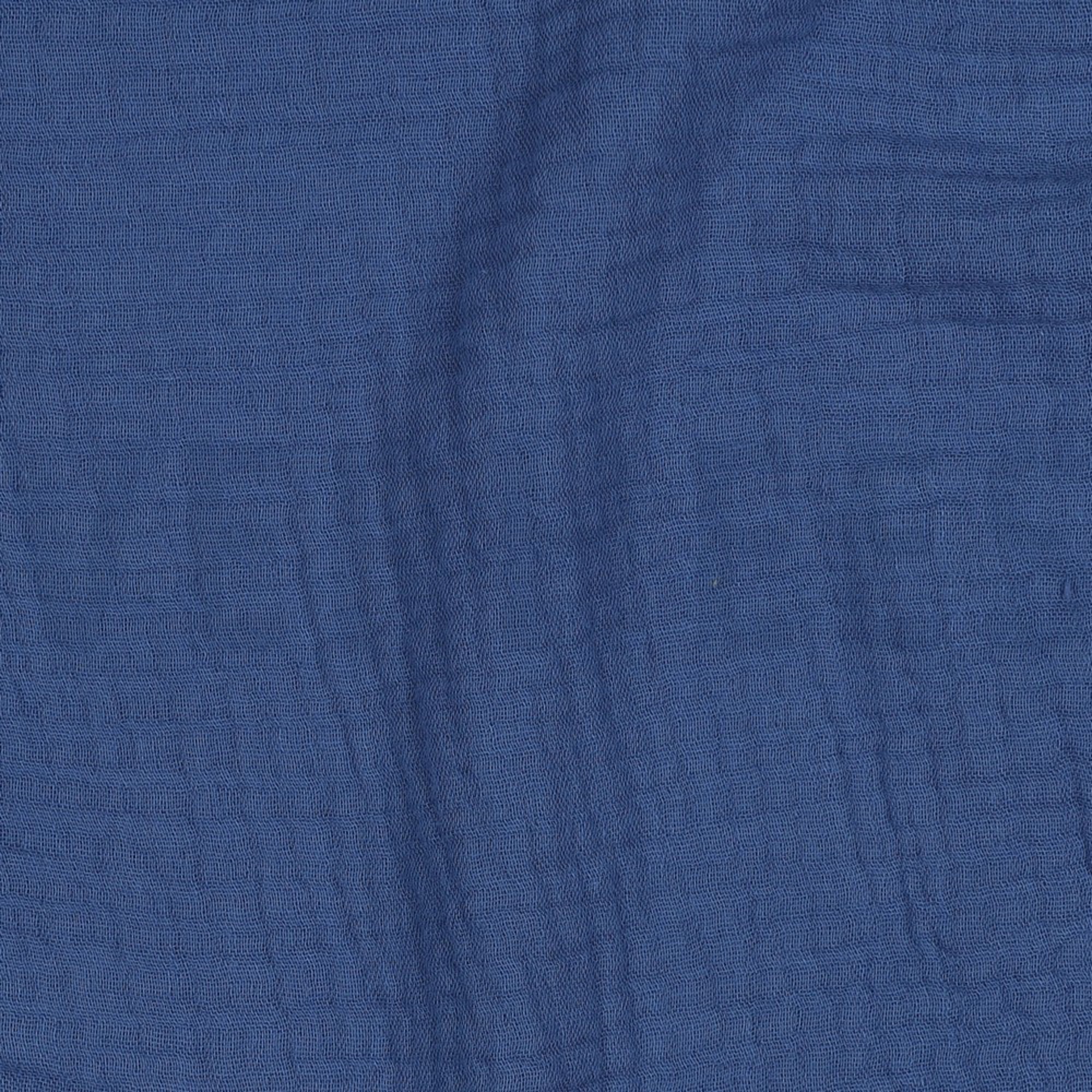 DOUBLE GAZE DE COTON GOTS BLEU NUIT (high resolution) #2