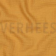 DOUBLE GAZE DE COTON GOTS OCRE FONCÉ (thumbnail) #2