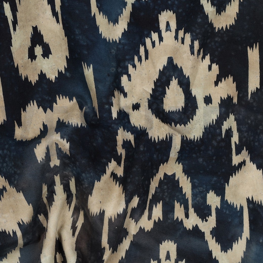 HANDGEFERTIGTE BATIK BAUMWOLLE MARINEBLAU #7
