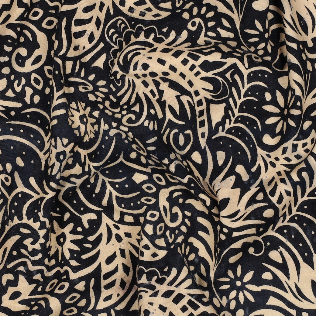 HANDCRAFTED BATIK COTTON NAVY #7