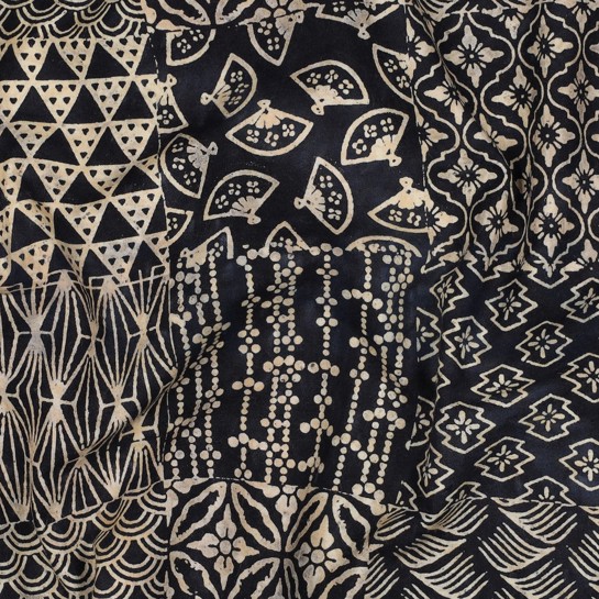 HANDCRAFTED BATIK COTTON NAVY #7