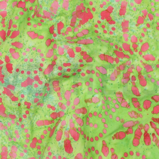 HANDCRAFTED BATIK COTTON LIME #7