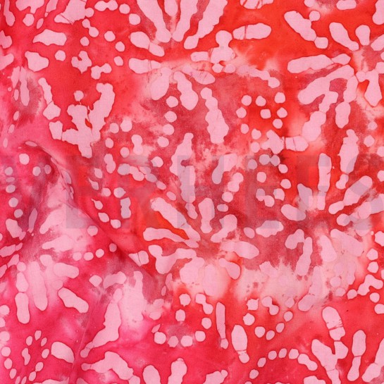 HANDCRAFTED BATIK COTTON CORAL #7