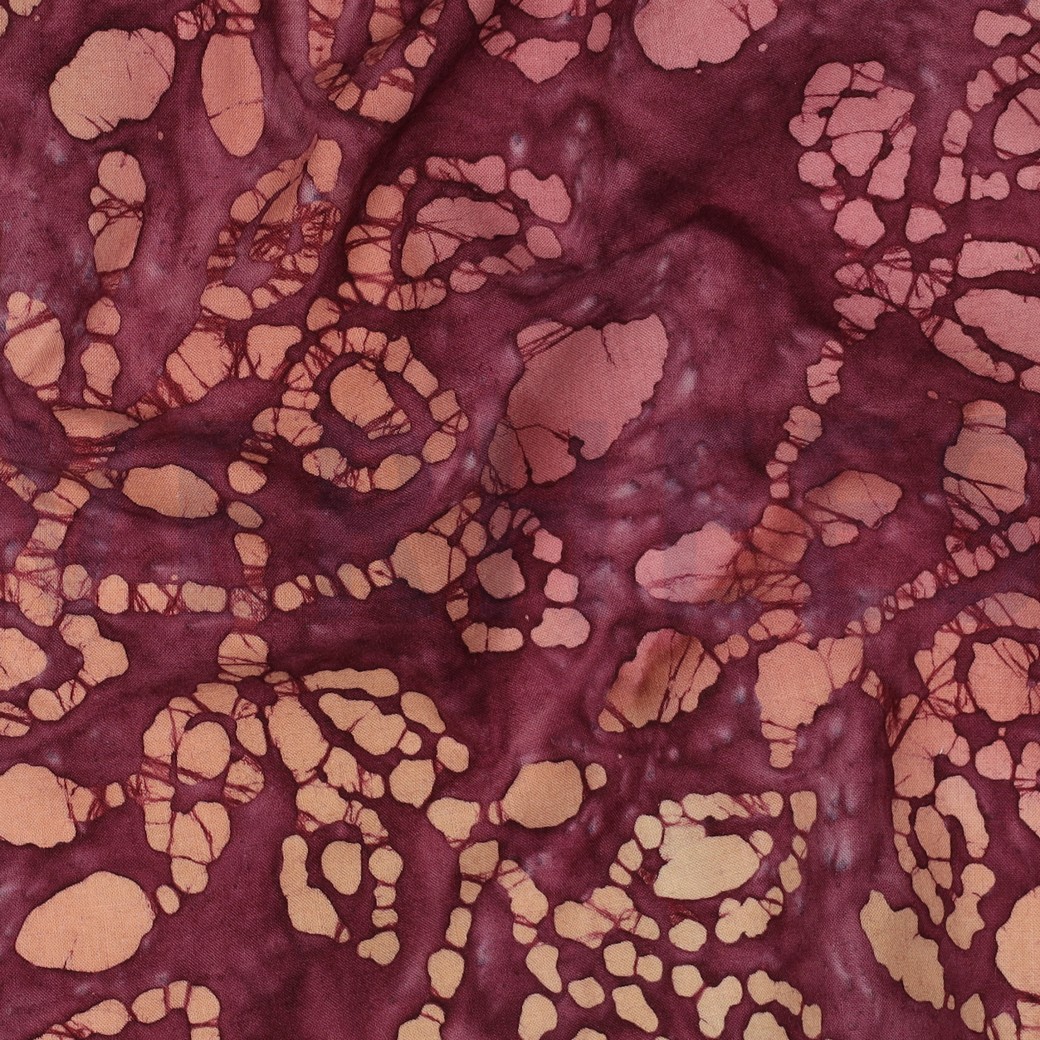 HANDCRAFTED BATIK COTTON CERISE #7