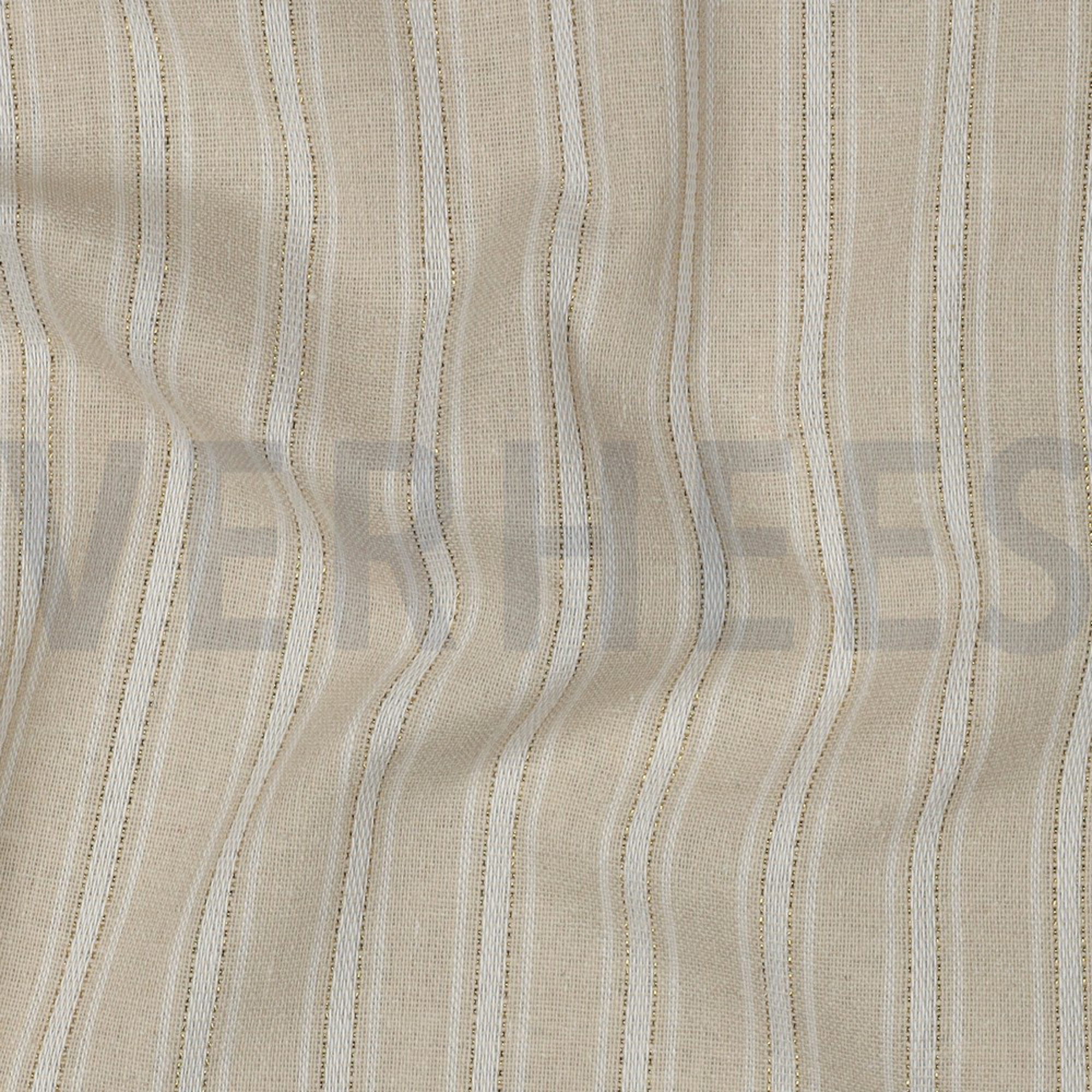 LEINEN VISKOSE LUREX STREIFEN ECRU (high resolution) #2