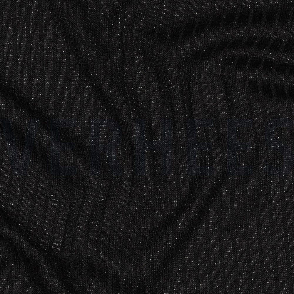 KNITTED LUREX BLACK SILVER LUREX #7