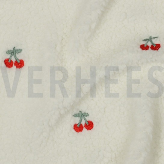 TEDDY BRODERIE CERISES ÉCRU #7