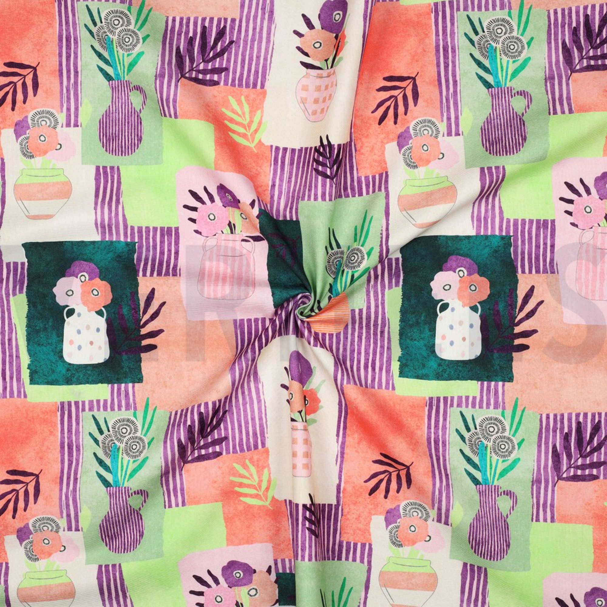 CANVAS DIGITAL TOSSED VASES NERIDA HANSEN PASTEL PINK (high resolution) #2