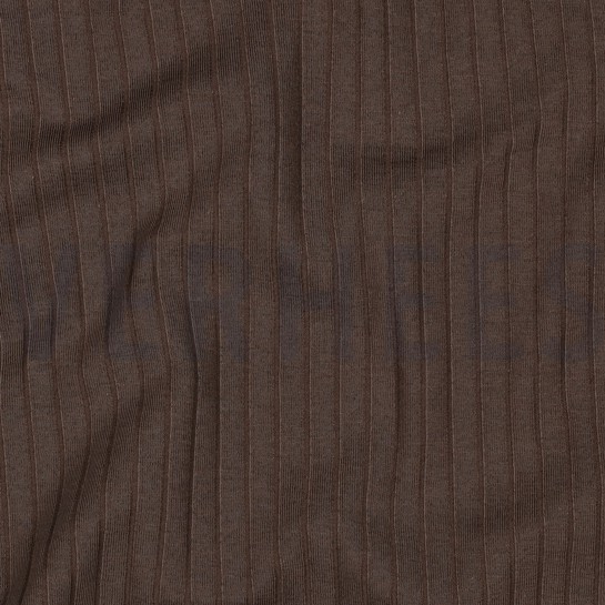 RIB JERSEY GROOT BRUIN #7