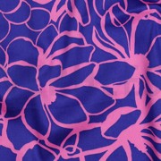 COTTON SATIN MAGNOLIA NERIDA HANSEN ROYAL BLUE (thumbnail) #2