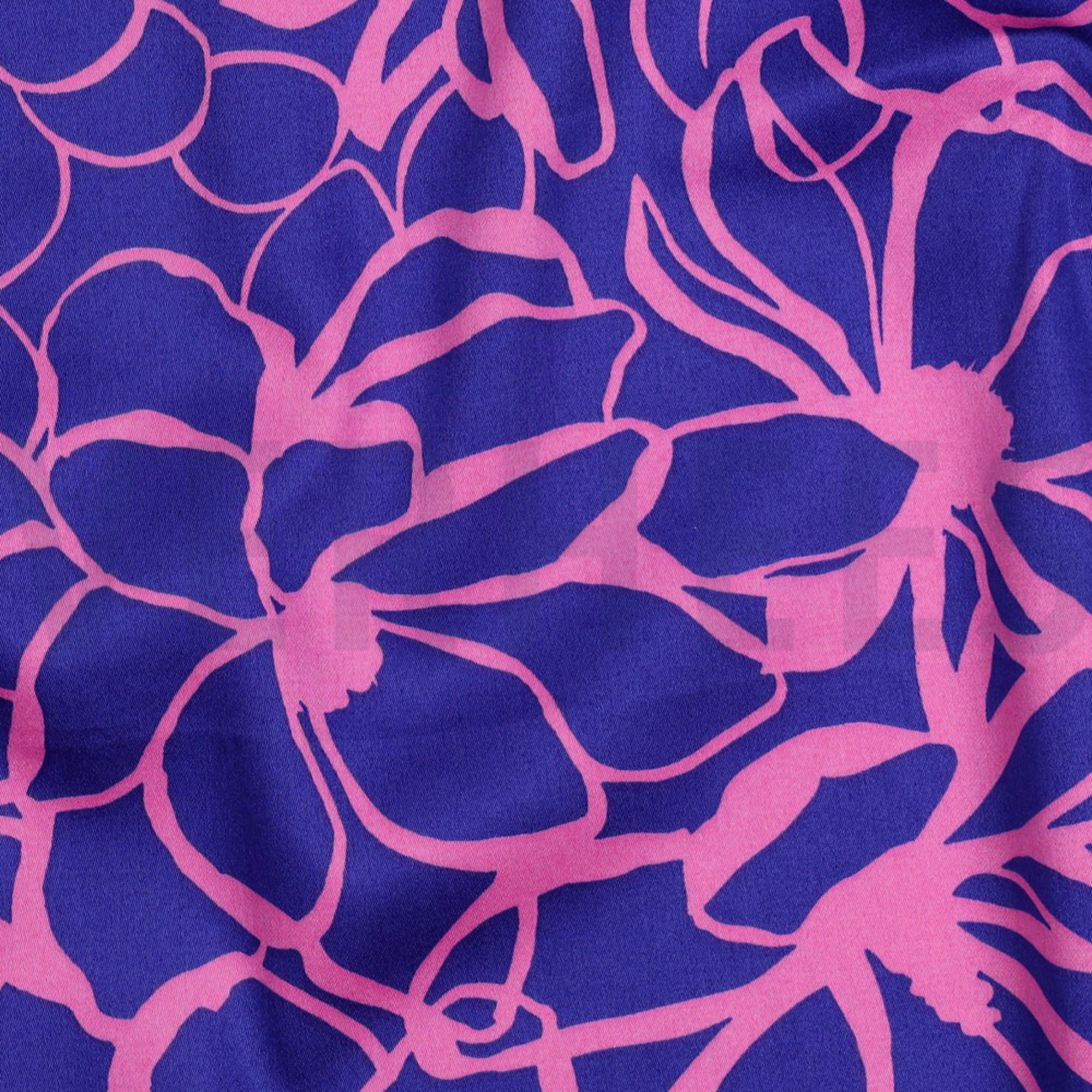 COTTON SATIN MAGNOLIA NERIDA HANSEN ROYAL BLUE (high resolution) #2