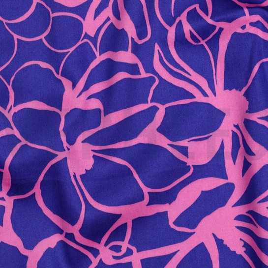 COTTON SATIN MAGNOLIA NERIDA HANSEN ROYAL BLUE #7
