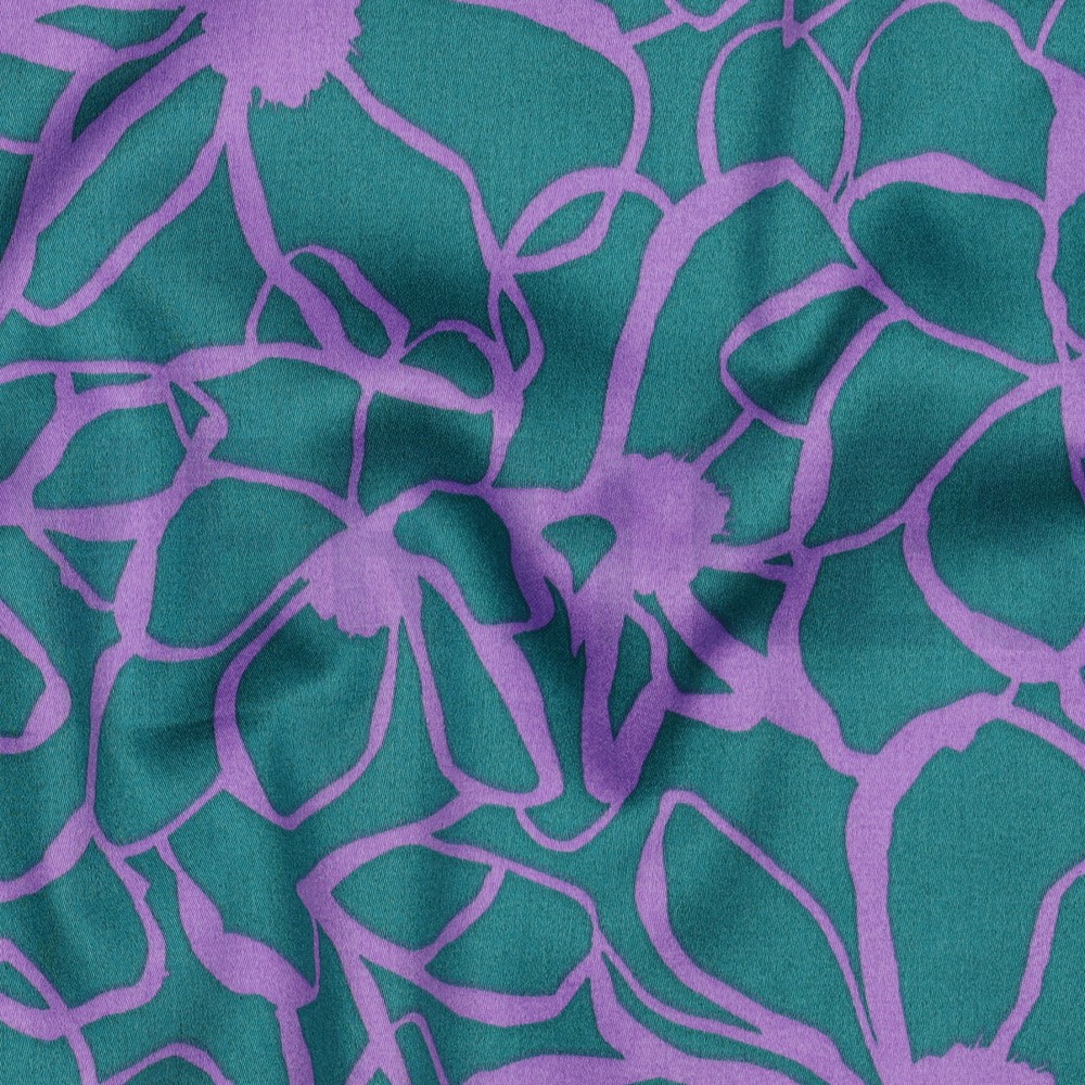 COTTON SATIN MAGNOLIA NERIDA HANSEN PETROL #7