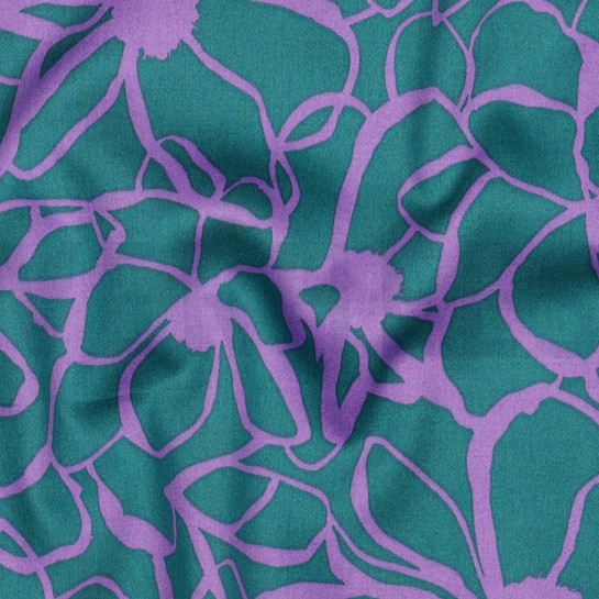 COTTON SATIN MAGNOLIA NERIDA HANSEN PETROL #7