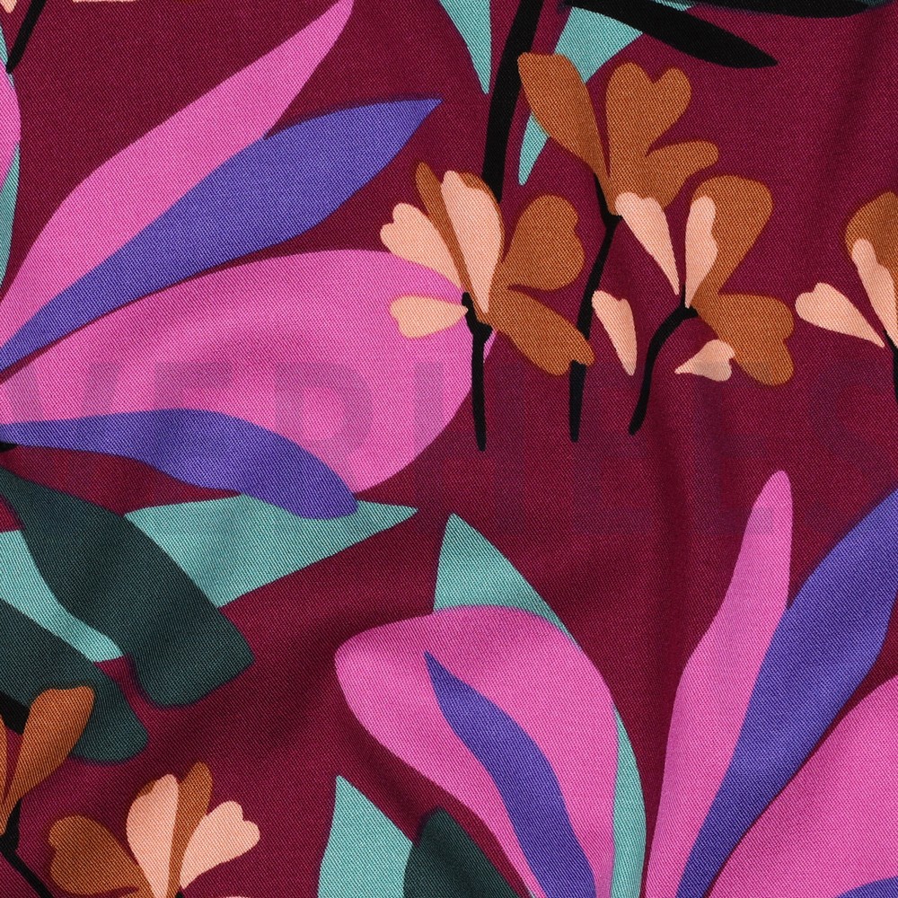 VISKOSE ROSELLA STRETCH SPRING GARDEN NERIDA HANSEN MAUVE #7