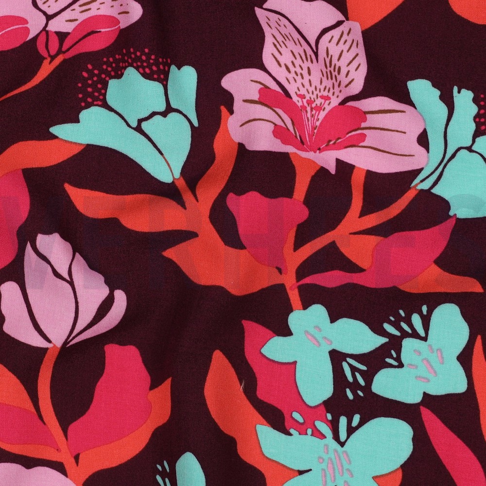 LENZING™ ECOVERO™ AMIRA FLORAL NERIDA HANSEN PRUNE #7