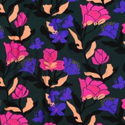 LENZING™ ECOVERO™ AMIRA FLORAL NERIDA HANSEN DARK GREEN (thumbnail) #2