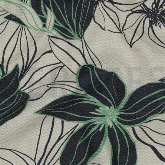 CANVAS FLOWERS NATURAL #7