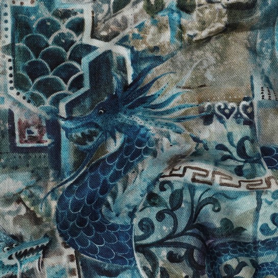 CANVAS DIGITAL ORIENTAL PETROL #7