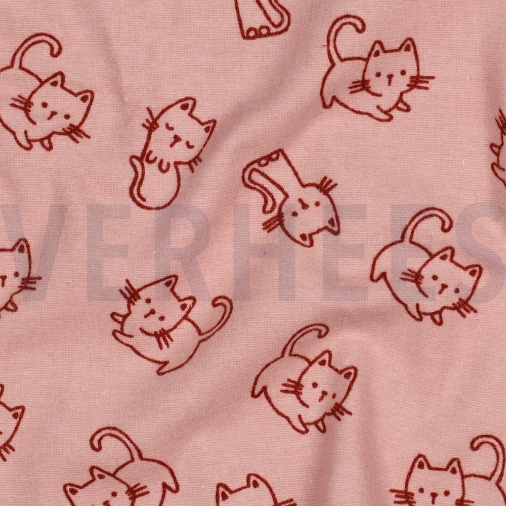 FLANEL KATTEN OUDROZE #7