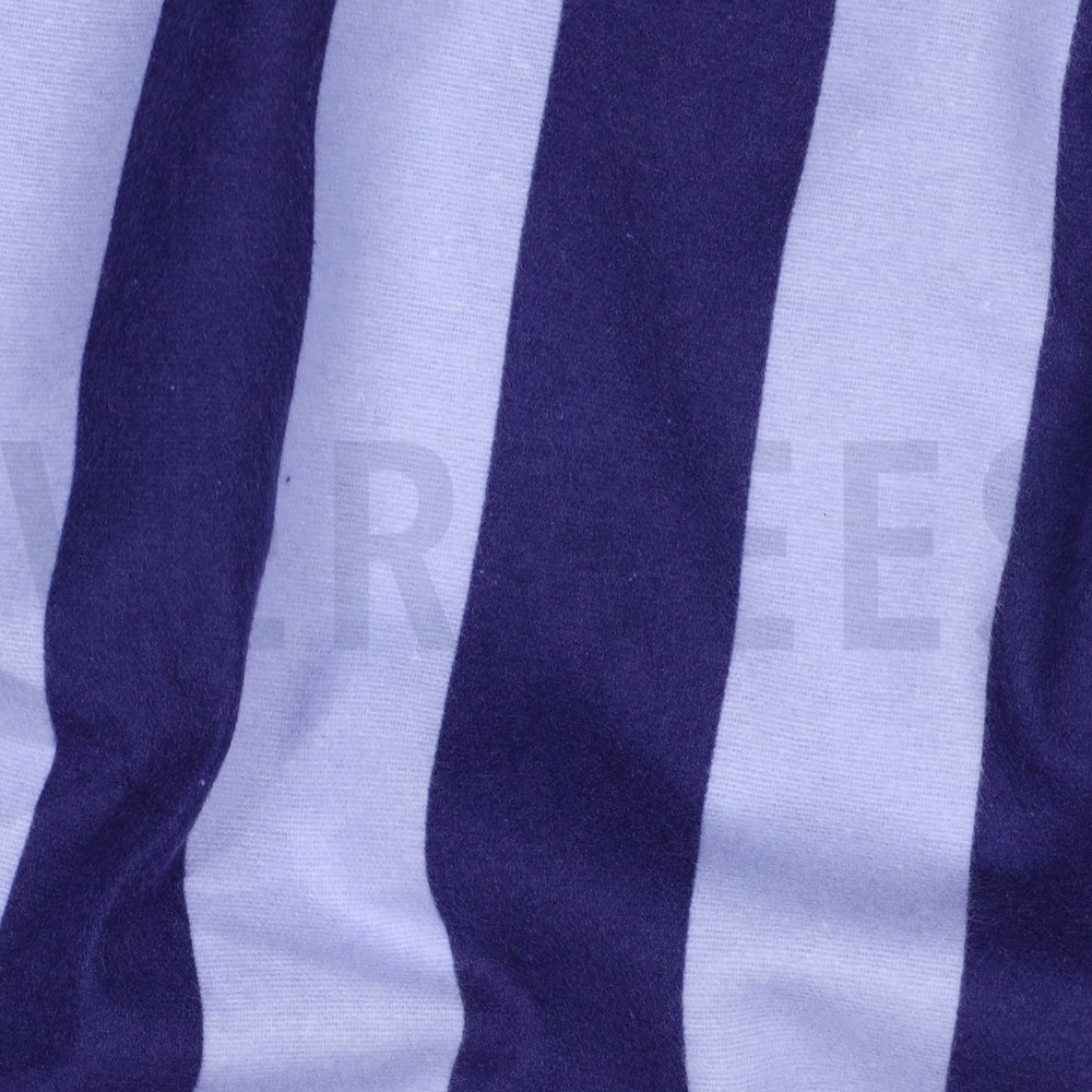 FLANEL STREPEN KOBALTBLAUW #7