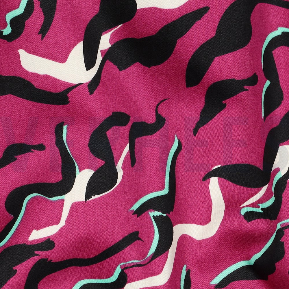 KATOEN SATIJN DIERENHUID FUCHSIA #7