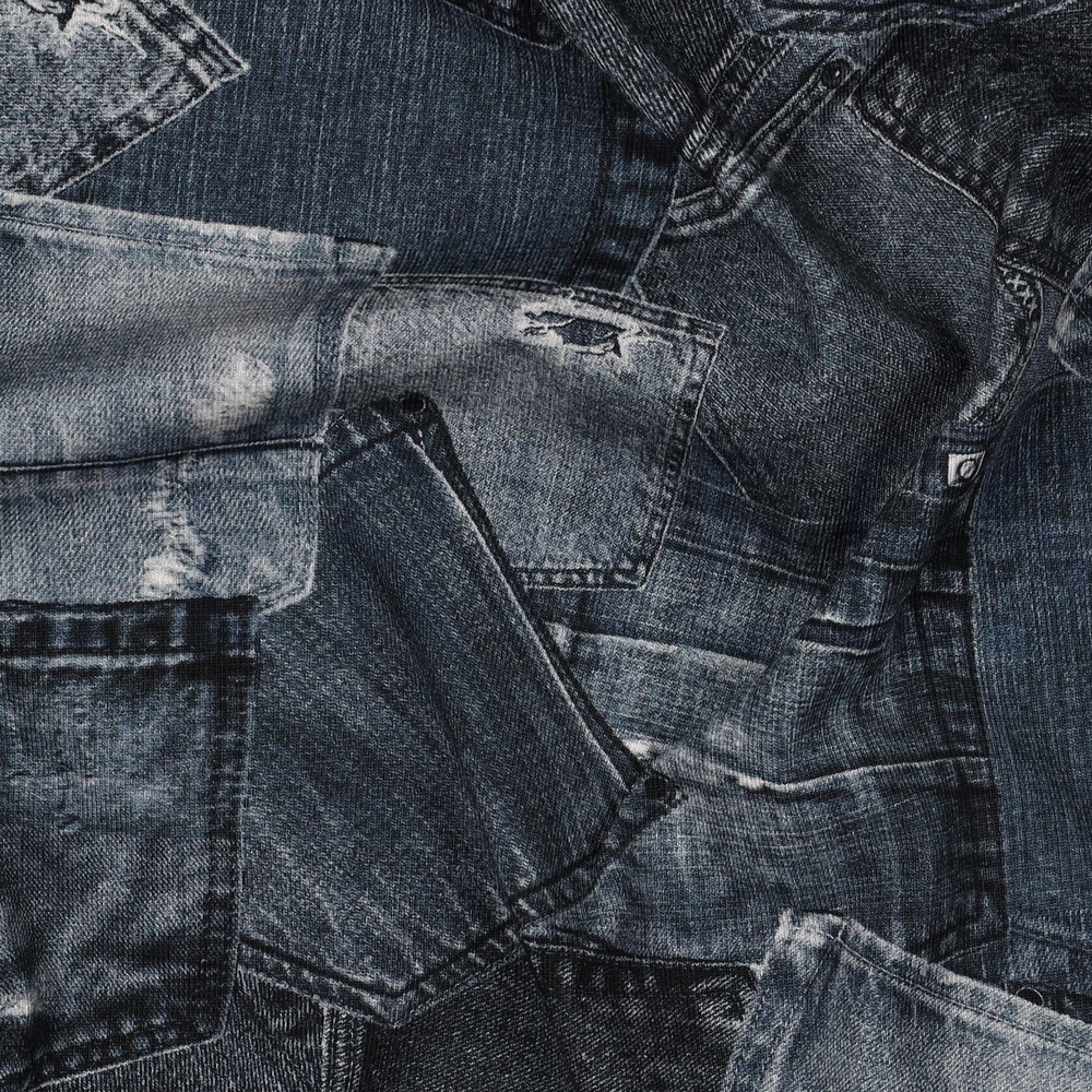 JERSEY DIGITAAL JEANS ZAKKEN MARINEBLAUW #7