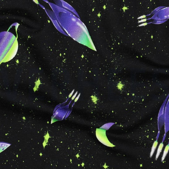 FRENCH TERRY DIGITAL ESPACE NOIR #7