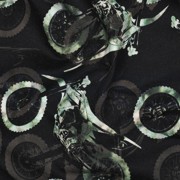 SWEAT DIGITAAL CROSSFIETSEN ZWART/GROEN (thumbnail) #2