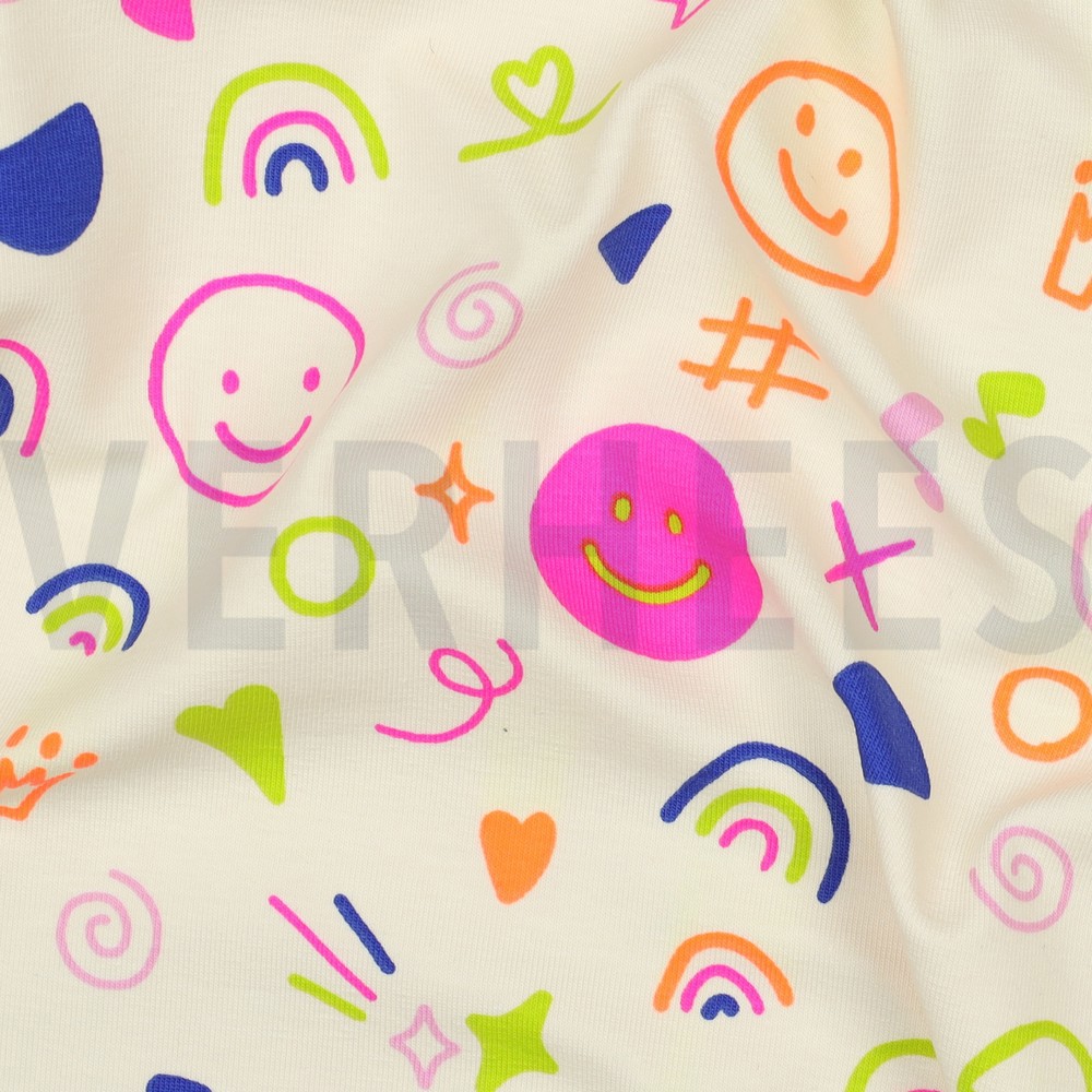 JERSEY NEON DOODLES OFF WHITE #7