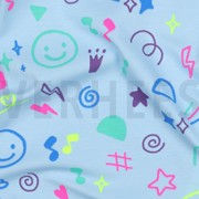 JERSEY NEON DOODLES LIGHT BLUE (thumbnail) #2