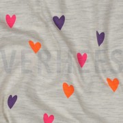 JERSEY MELIERT NEON HERZEN ECRU MELIERT (thumbnail) #2