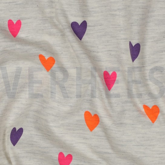 JERSEY MELIERT NEON HERZEN ECRU MELIERT #7