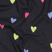 JERSEY MELANGE NEON HARTEN INDIGO GEMÊLEERD (thumbnail) #2