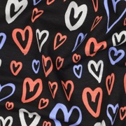 JERSEY GLITTER HARTEN ZWART (thumbnail) #2