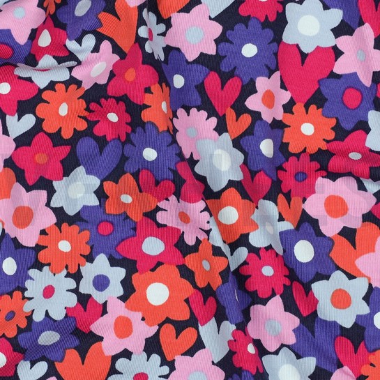 JERSEY FLEURS ROUGE VIF #7