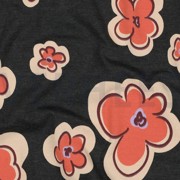 JERSEY MELANGE BLOEMEN ANTHRACIET GEMÊLEERD (thumbnail) #2