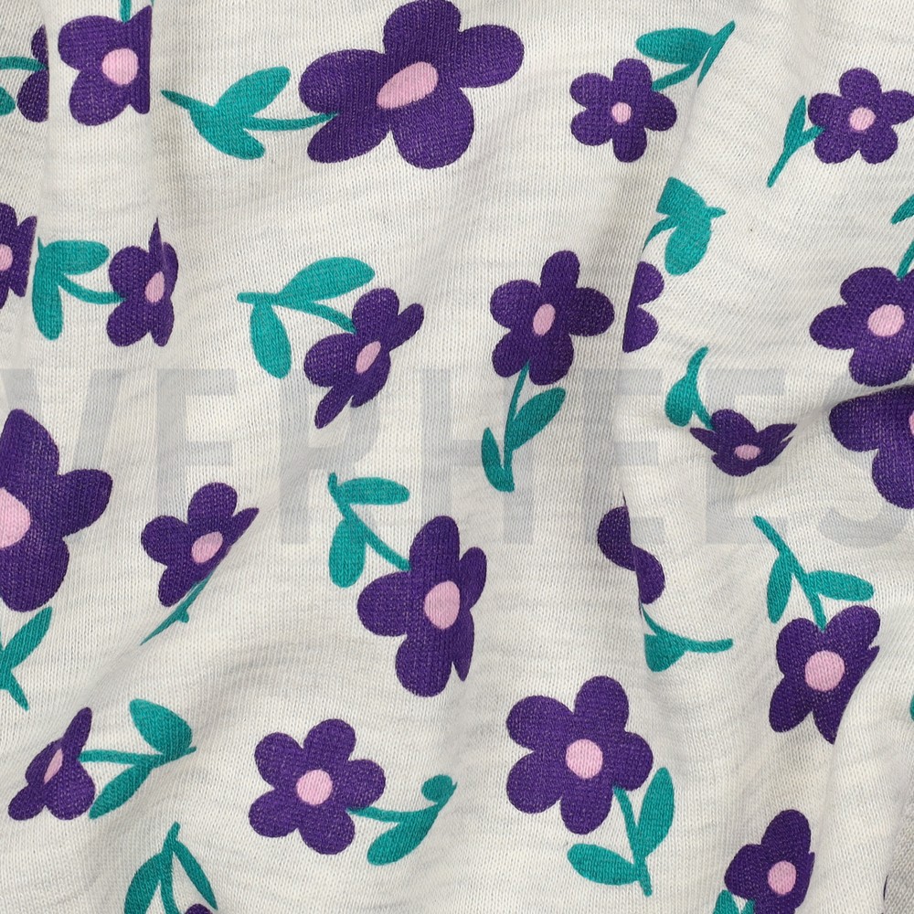 SWEAT MELANGE FLOWERS ECRU MELANGE #7