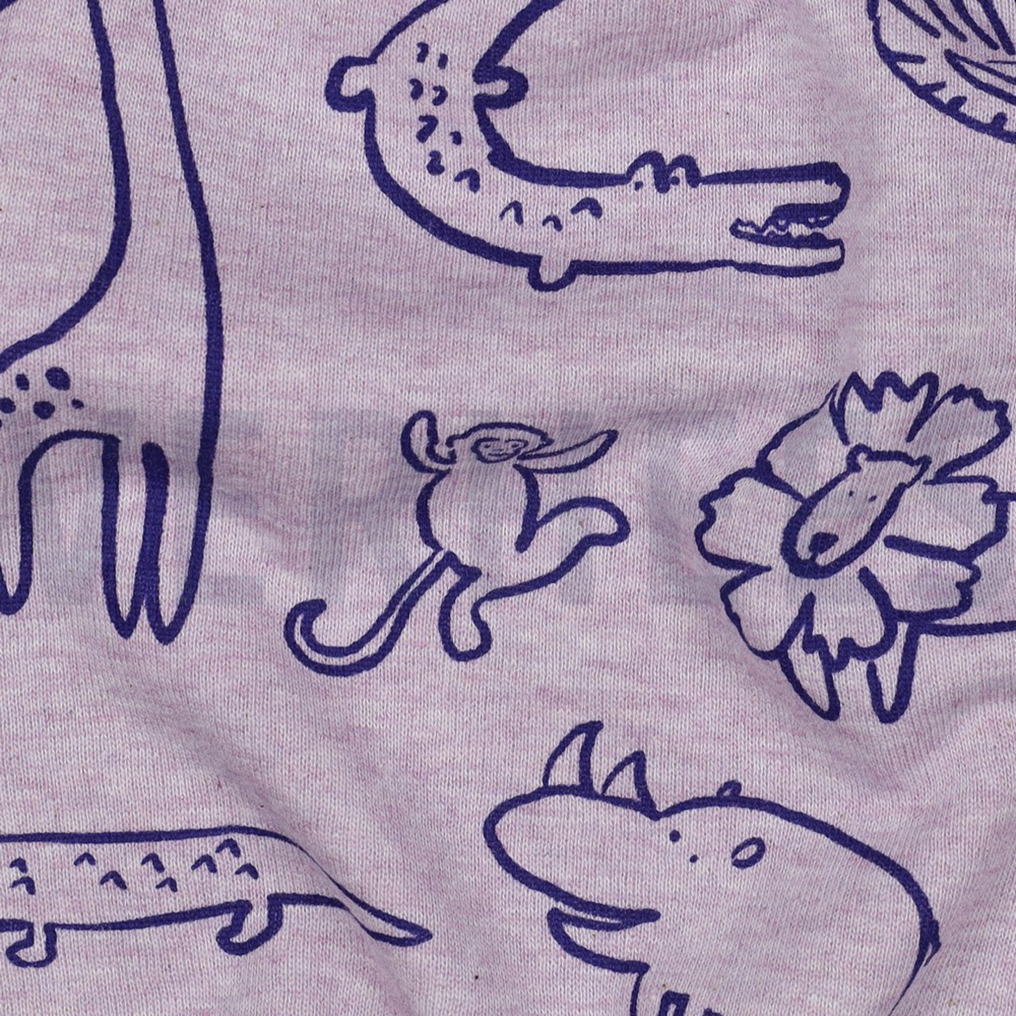 SWEAT MELANGE SAFARI DIEREN PAARS GEMÊLEERD (high resolution) #2