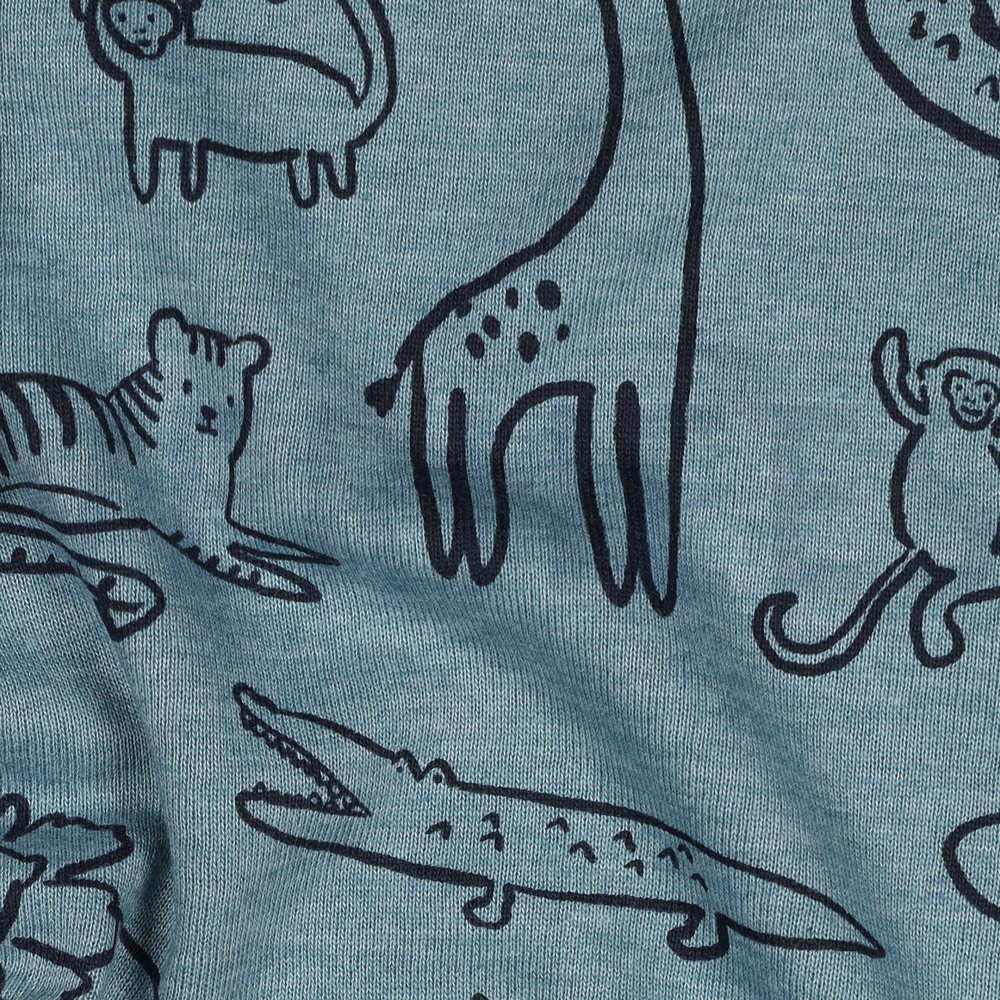 SWEAT MÉLANGE ANIMAUX SAFARI BLEU FUMÉ MÉLANGÉ #7