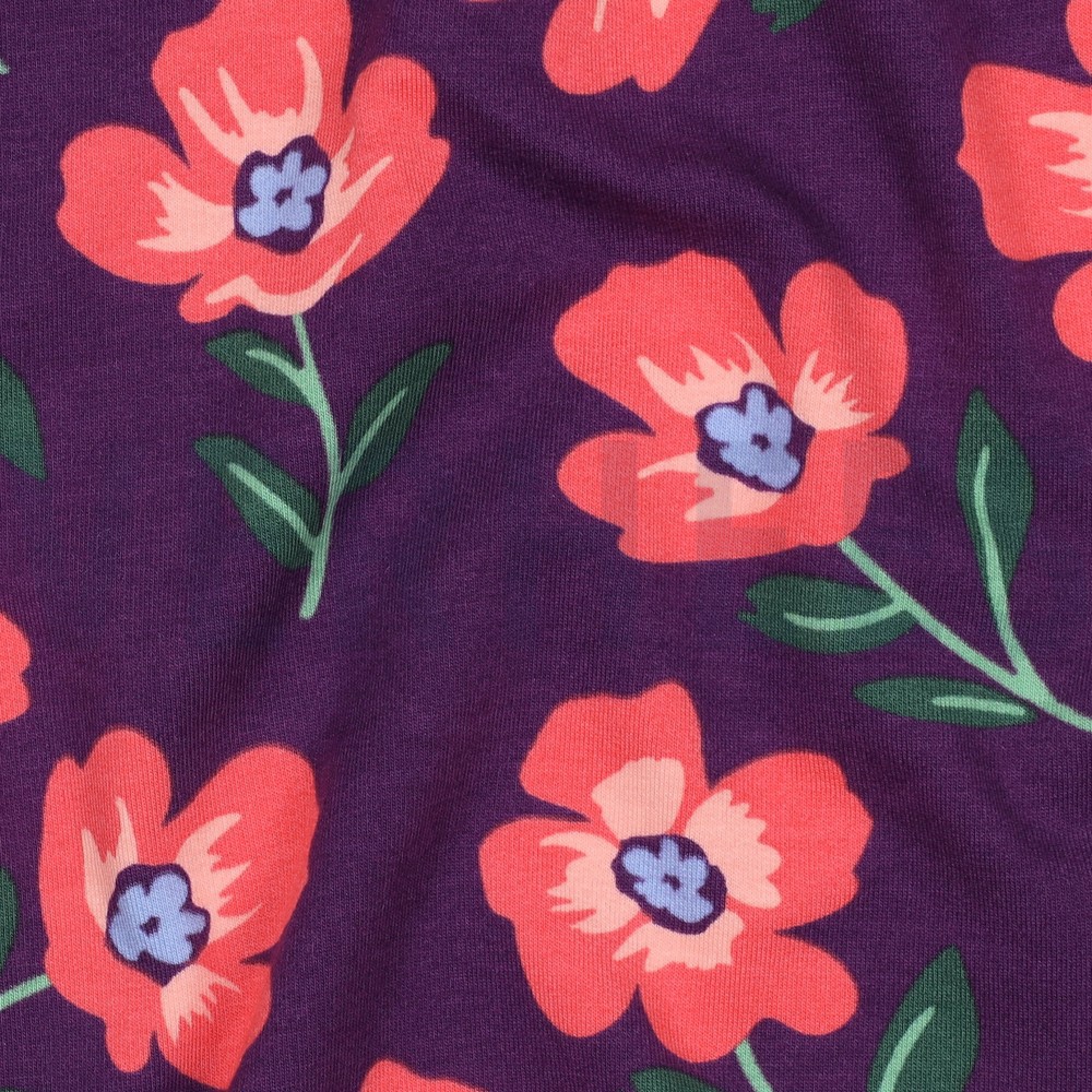 SOFT SWEAT BLUMEN BORDEAUXROT #7