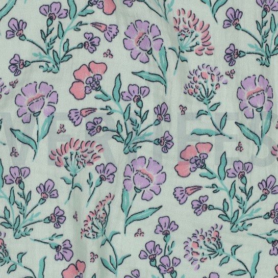 MUSSELIN BLUMEN MINZE #7