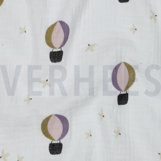 DOUBLE GAUZE HETELUCHTBALLONNEN WIT #7